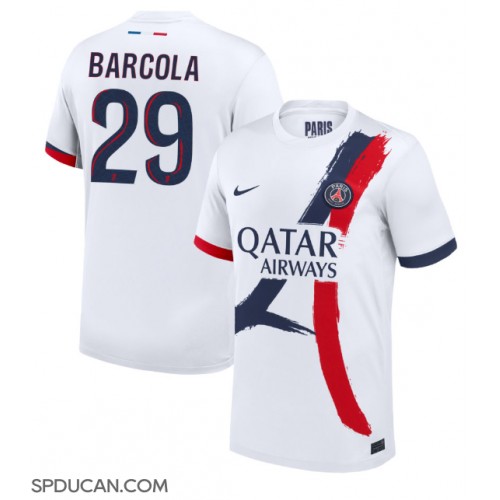 Muški Nogometni Dres Paris Saint-Germain Bradley Barcola #29 Gostujuci 2024-25 Kratak Rukav